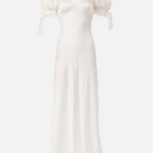 Selkie Poet Slip Dress in Ivory - Picture 2 of 5